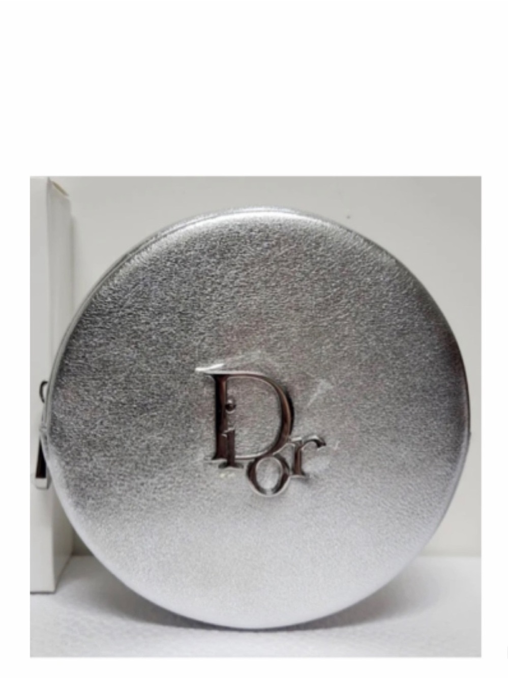NEW Dior Silver Mini Cosmetic Pouch Bag